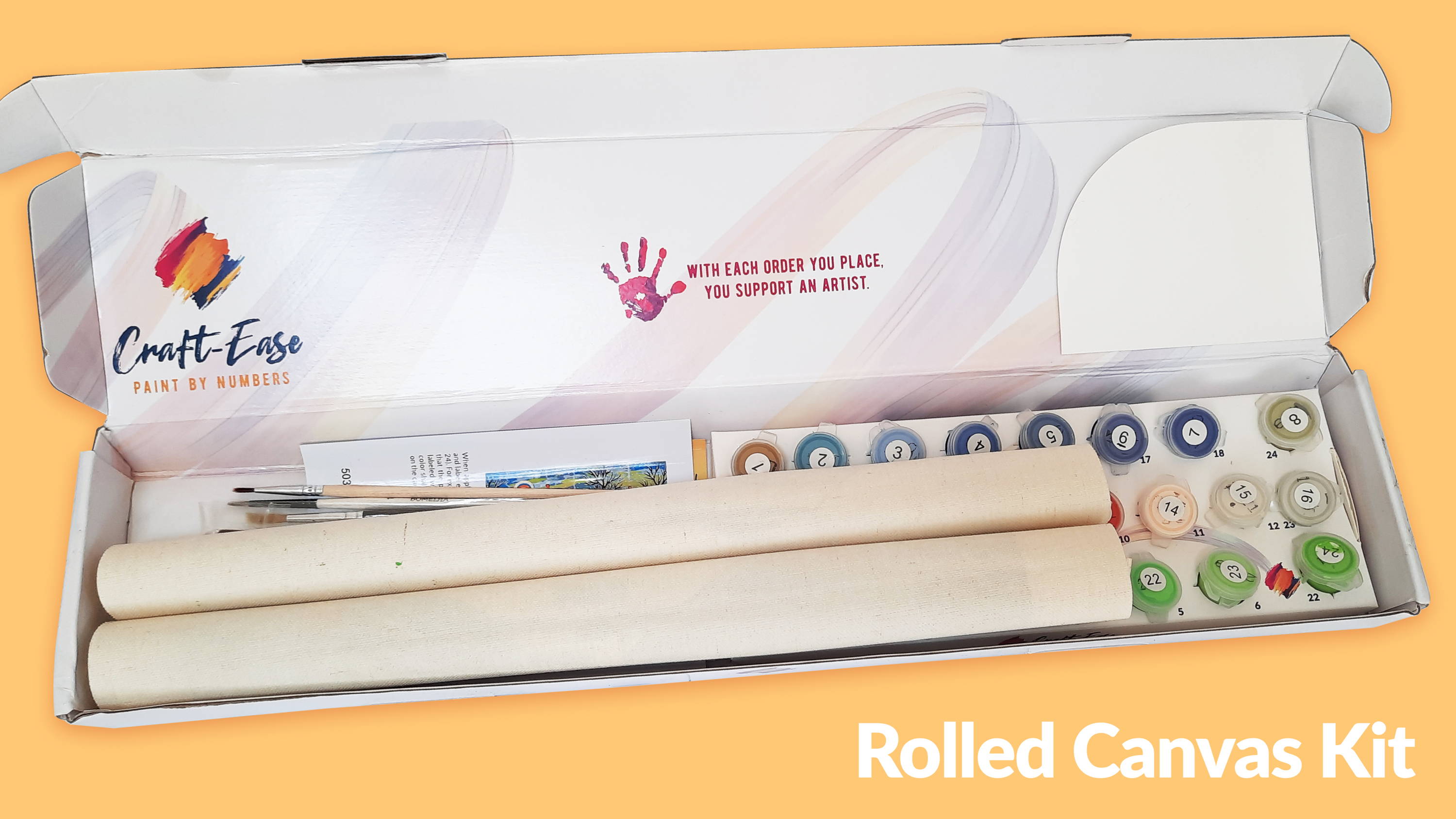 How to Flatten Your Paint by Numbers Canvas